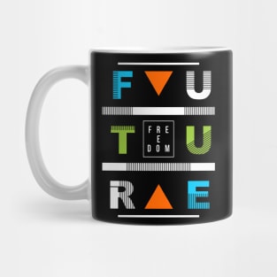 future free typography Mug